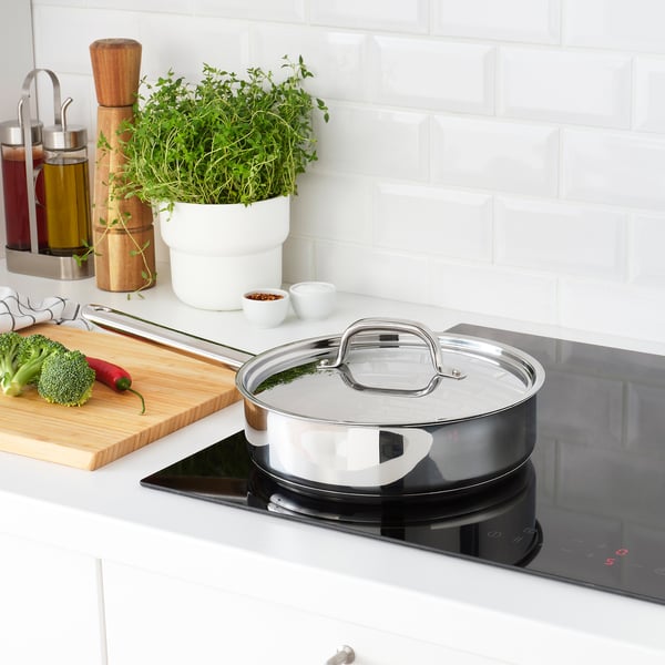 IKEA 365+ sauté pan, stainless steel, 24 cm