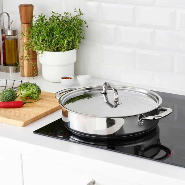 IKEA 365+ sauté pan, stainless steel, 28 cm