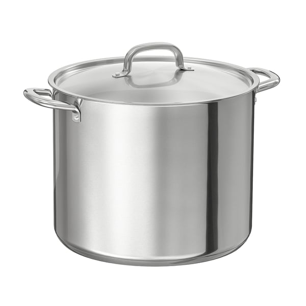 IKEA 365+ pot with lid, stainless steel, 15.0 l