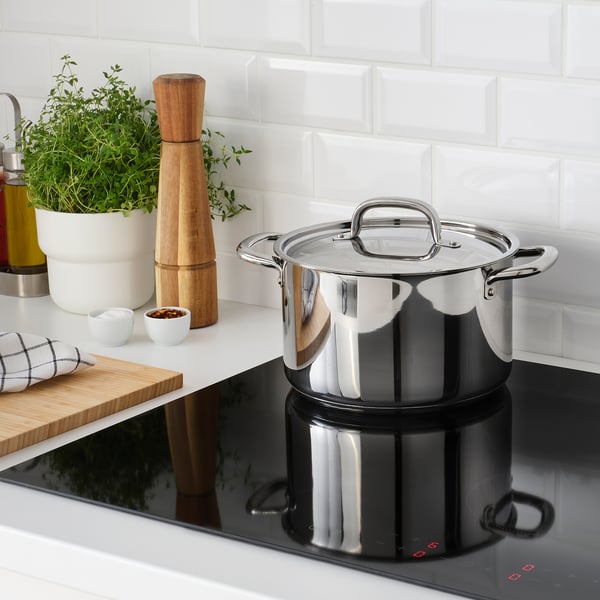 IKEA 365+ pot with lid, stainless steel, 5.0 l