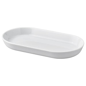 IKEA 365+ serving plate, white, 20x11 cm