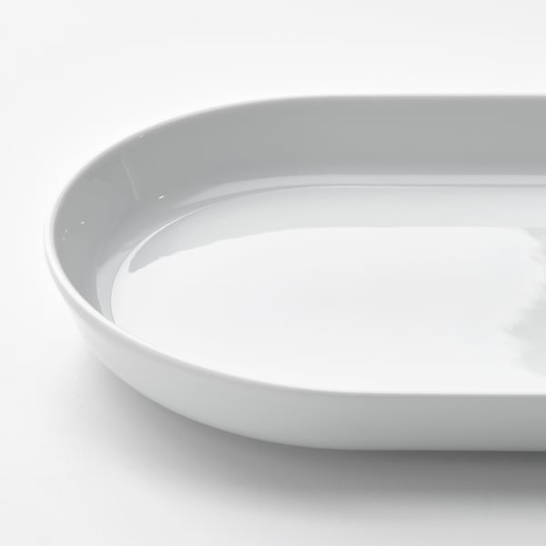 IKEA 365+ serving plate, white, 27x15 cm
