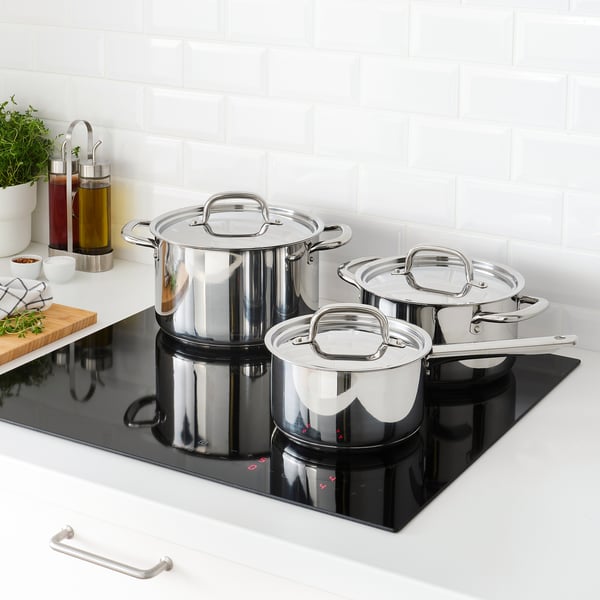 IKEA 365+ cookware set of 6, stainless steel