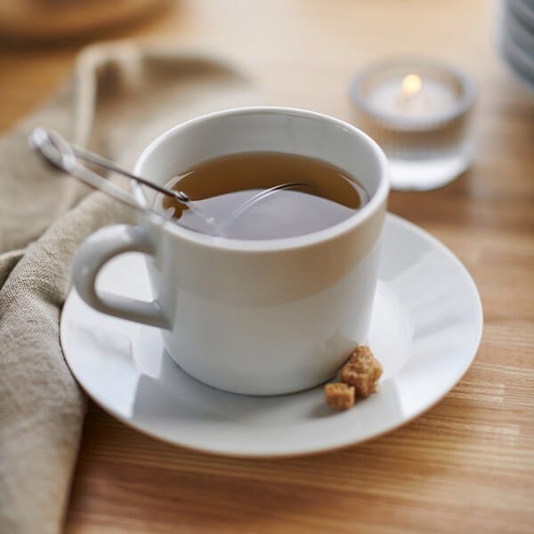 Ikea IKEA 365+ - Cup with saucer, white, 13 cl