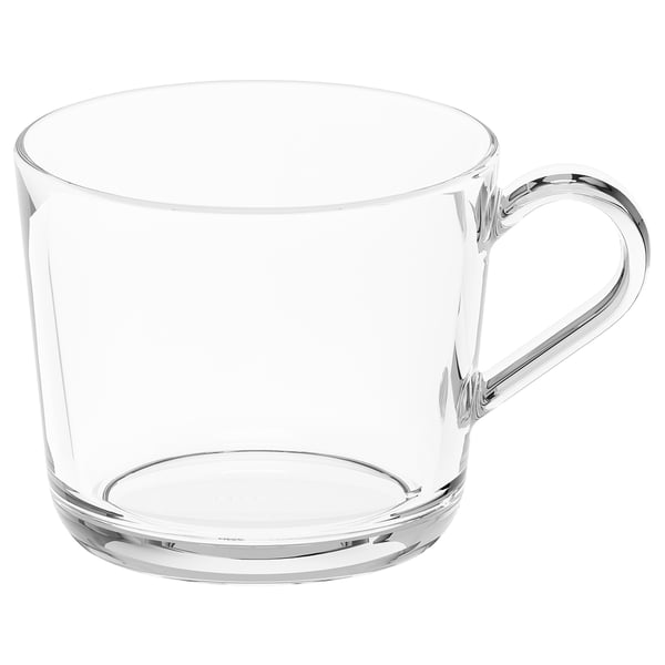 IKEA 365+ mug, clear glass, 24 cl