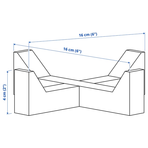IKEA 365+ serving stand, acacia, 16x16 cm