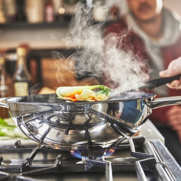 IKEA 365+ wok, stainless steel/non-stick coating, 32 cm