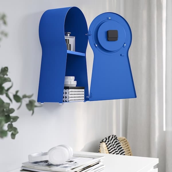 Ikea IKEA PS 1995 - Clock, blue, 48 cm