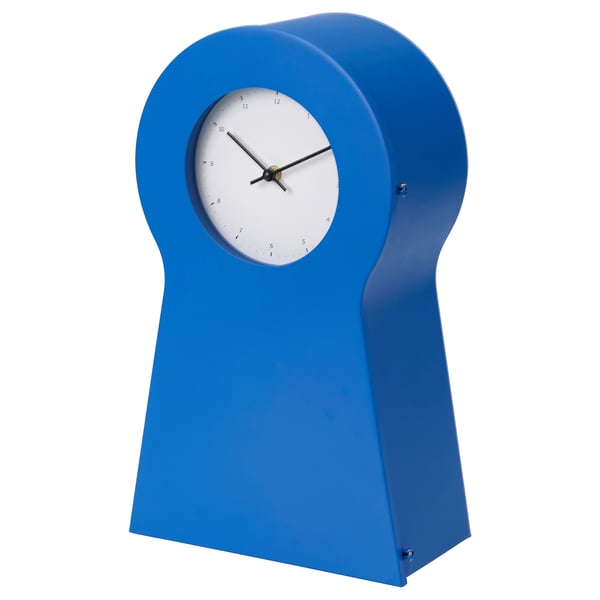 IKEA PS 1995 clock, blue, 48 cm