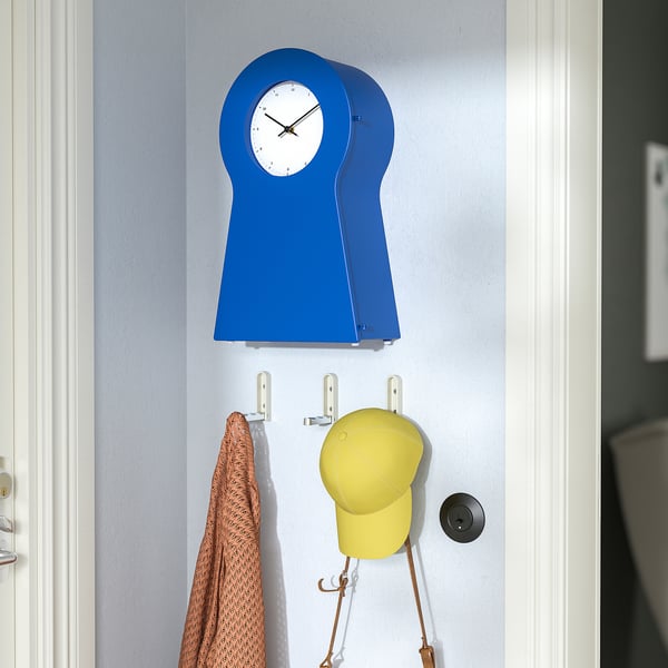 IKEA PS 1995 clock, blue, 48 cm