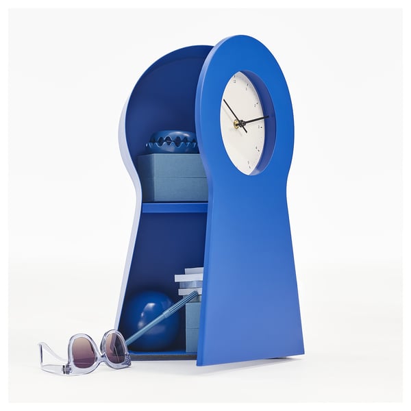 IKEA PS 1995 clock, blue, 48 cm