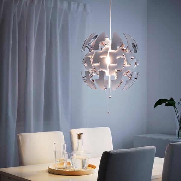 IKEA PS 2014 pendant lamp, white/silver-colour, 35 cm