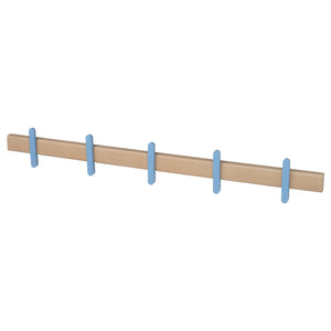 IKEA PS 2026 rack with 5 hooks, solid birch, 76 cm
