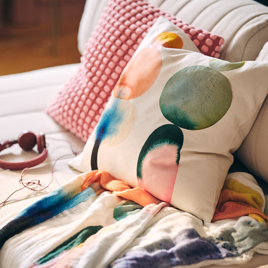 IKEA PS 2026 cushion cover, white/multicolour, 50x50 cm