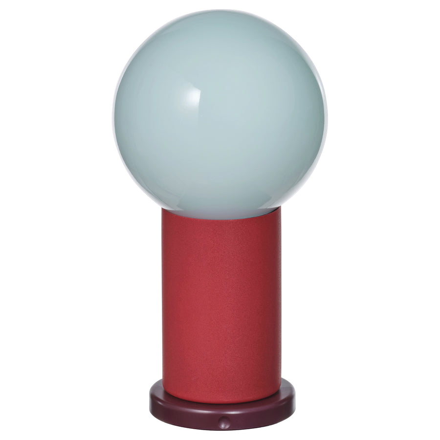 IKEA PS 2026 LED portable lamp, battery-operated dimmable/red light blue, 22 cm