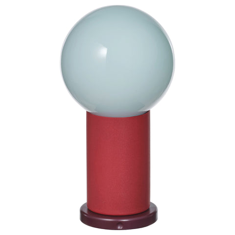 IKEA PS 2026 LED portable lamp, battery-operated dimmable/red light blue, 12 cm