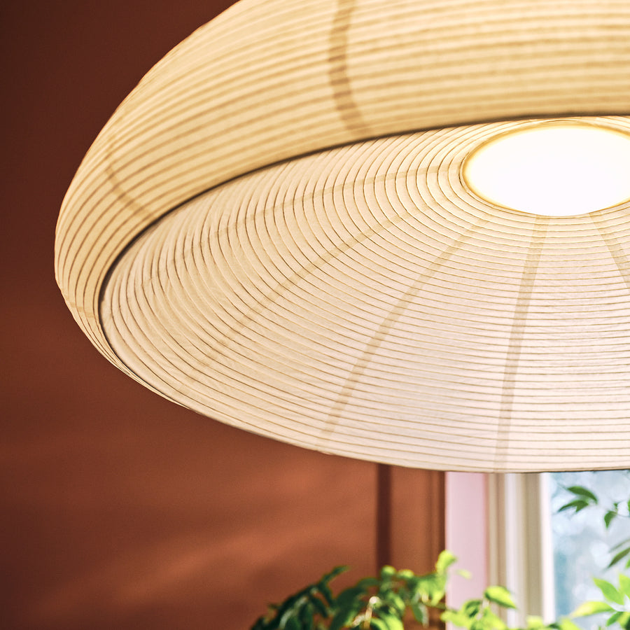 IKEA PS 2026 pendant lamp shade, handmade/white, 90 cm