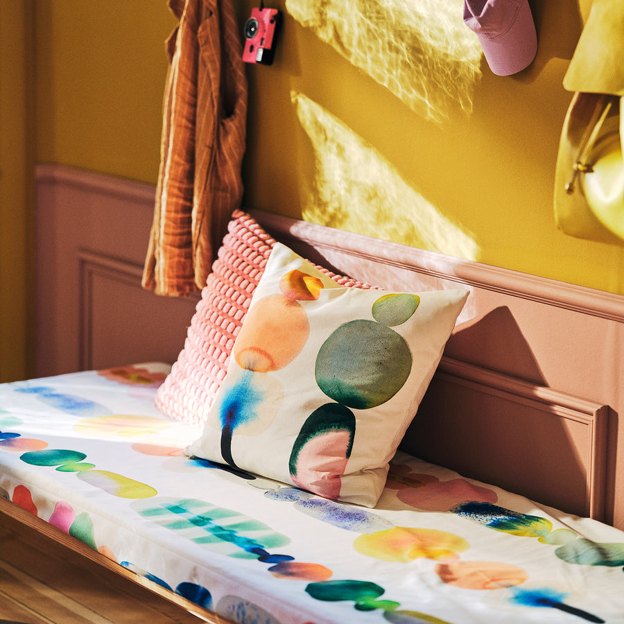 IKEA PS 2026 pre-cut fabric, white/multicolour small pattern, 150x300 cm