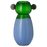 IKEA PS 2026 vase, glass/blue/green, 38 cm