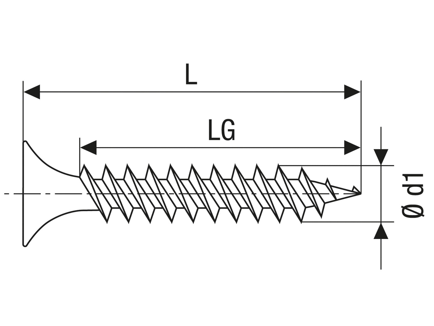 GIX PLASTERBOARD TYPE-A FINE THREAD