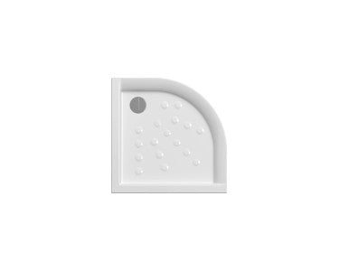 SEMICIRCULAR SHOWER TRAY ANABELA L 80 P 80 H 8 CM CERAMIC