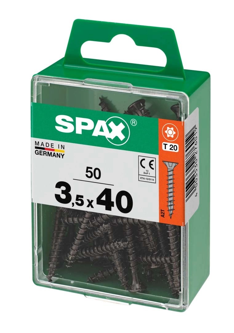 SPAX TSP T-STAR PLUS BLACK 3.5X40 M 50 PCS