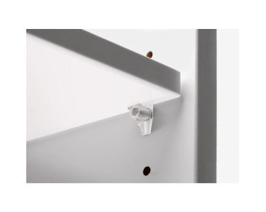 TRANSPARENT PLASTIC SAFETY SHELF BRACKETS D