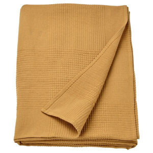 Ikea INDIRA - Bedspread, yellow-beige,230x250 cm