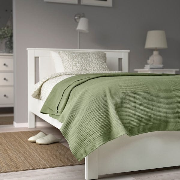 Ikea INDIRA - Bedspread, grey-green, 150x250 cm