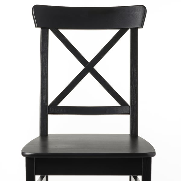 INGOLF chair, brown-black, 43x91x53 cm