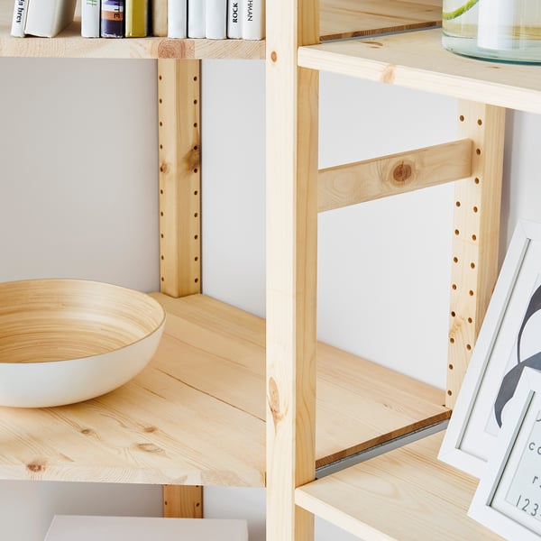 IVAR 4 sections/corner, pine, 229/144x30x179 cm