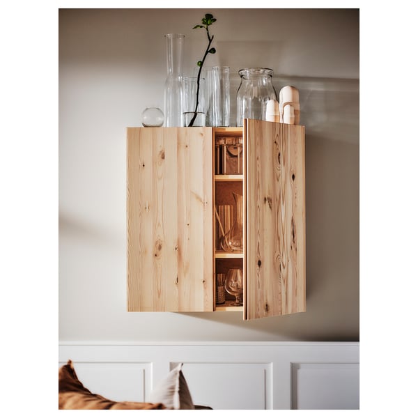 IVAR cabinet, pine, 80x30x83 cm