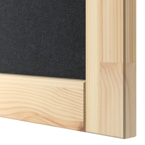 Ikea IVAR - Shelving unit, with 2 doors pine/felt felt, 89x30x179 cm