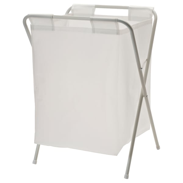 JÄLL laundry bag with stand, white, 50 l
