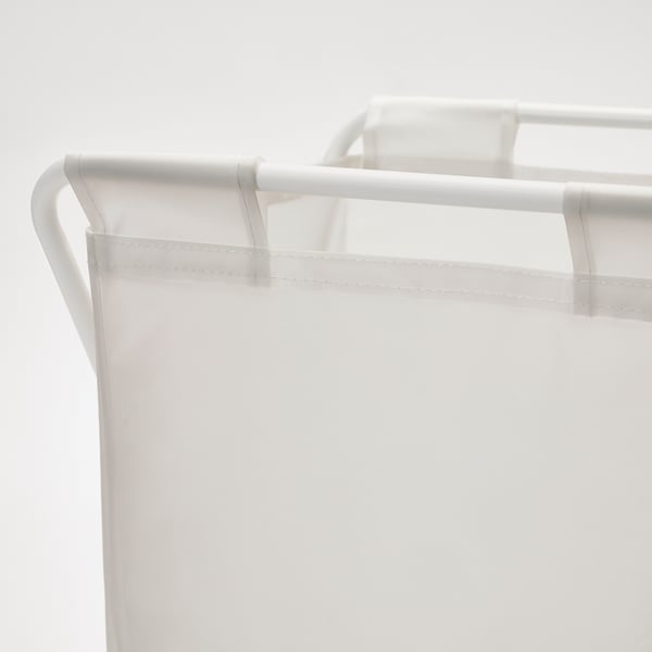 JÄLL laundry bag with stand, white, 50 l