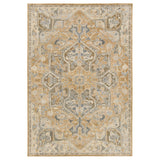 JÄRNVÄG rug, low pile, ornament pattern beige/dark beige, 133x195 cm