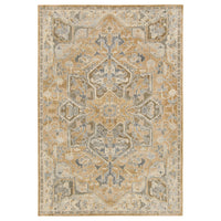 JÄRNVÄG rug, low pile, ornament pattern beige/dark beige, 133x195 cm