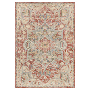 JÄRNVÄG rug, low pile, ornament pattern pink/beige, 160x230 cm