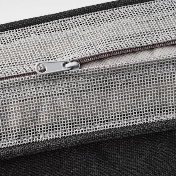 JÄRPÖN/DUVHOLMEN back cushion, outdoor, anthracite, 62x44 cm