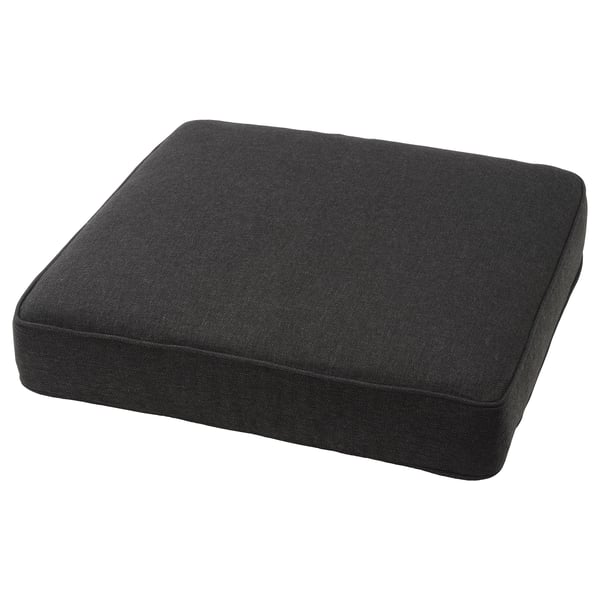 JÄRPÖN cover for seat cushion, outdoor anthracite, 62x62 cm
