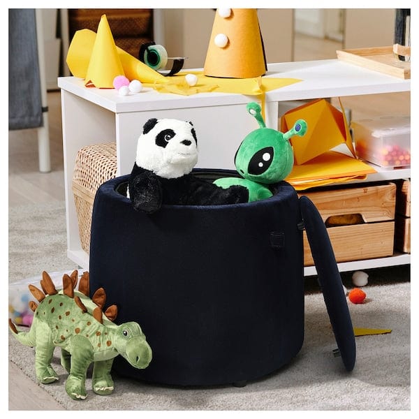 Ikea JÄRRESTAD - Ottoman, with storage/Djuparp dark blue