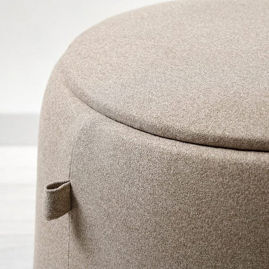 Ikea JÄRRESTAD - Pouf, with storage/Tonerud dark beige
