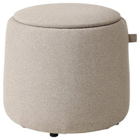 JÄRRESTAD pouffe, with storage/Tonerud dark beige, 46 cm