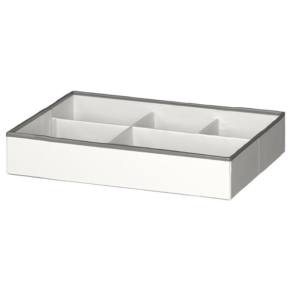 JÄTTEBJÖRN organiser, white/grey, 50x35x9 cm