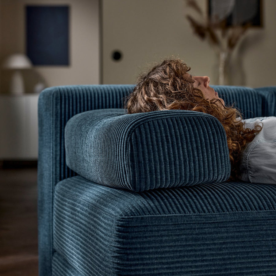 JÄTTEBO headrest cushion, Samsala dark blue, 64x16x25 cm