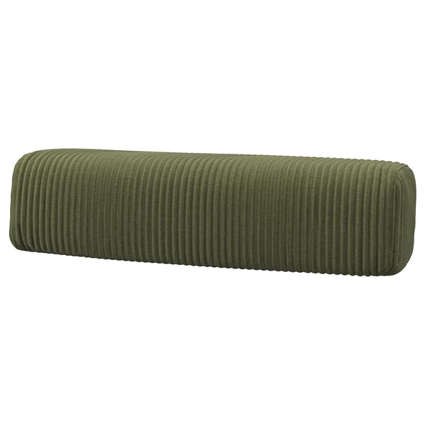 JÄTTEBO headrest cushion, Samsala dark yellow-green, 64x16x25 cm