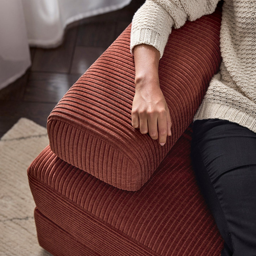 JÄTTEBO headrest cushion, Samsala brown-red, 64x16x25 cm