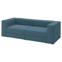 JÄTTEBO 3-seat modular sofa, Axvall dark grey-blue, 240x71x95 cm