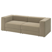 JÄTTEBO 3-seat modular sofa, Johanneshov brown-beige, 240x71x95 cm