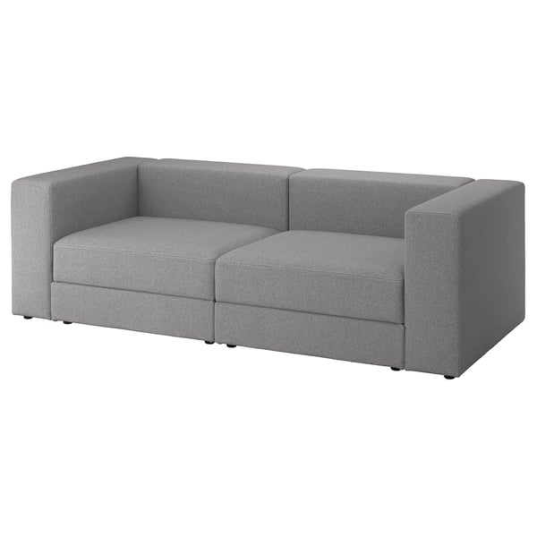 JÄTTEBO 3-seat modular sofa, Tonerud grey, 25x71x95 cm